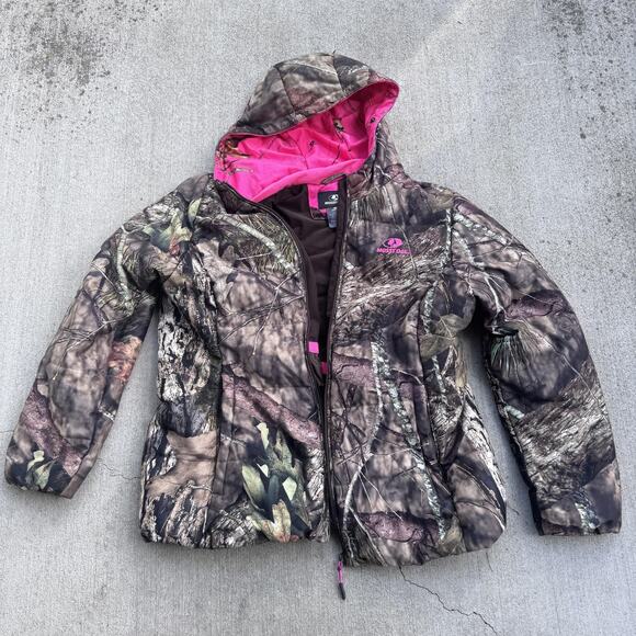 Mossy Oak Jacket Womens XL Camo MO Country Pink Lined Hooded Insulated Hunting - Picture 1 of 9